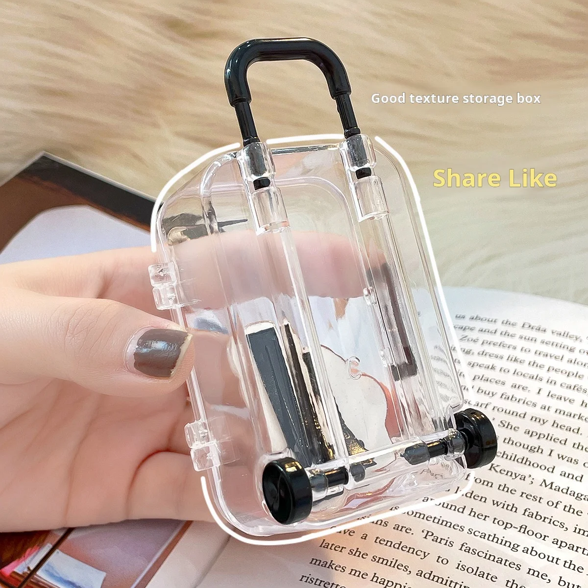 Mini Suitcase Doll Handbag Dollhouse Decoration Miniature Toys Trunk Lovely Small Clutch Jewellery Box Desktop storage