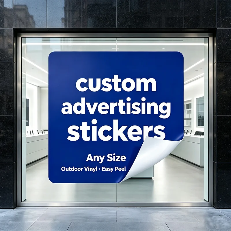 Customized Stickers Brand Vinyl Decals Weather Resistant Self-Stick Transparency  Shop Commercial Promotion & Discount Promotion