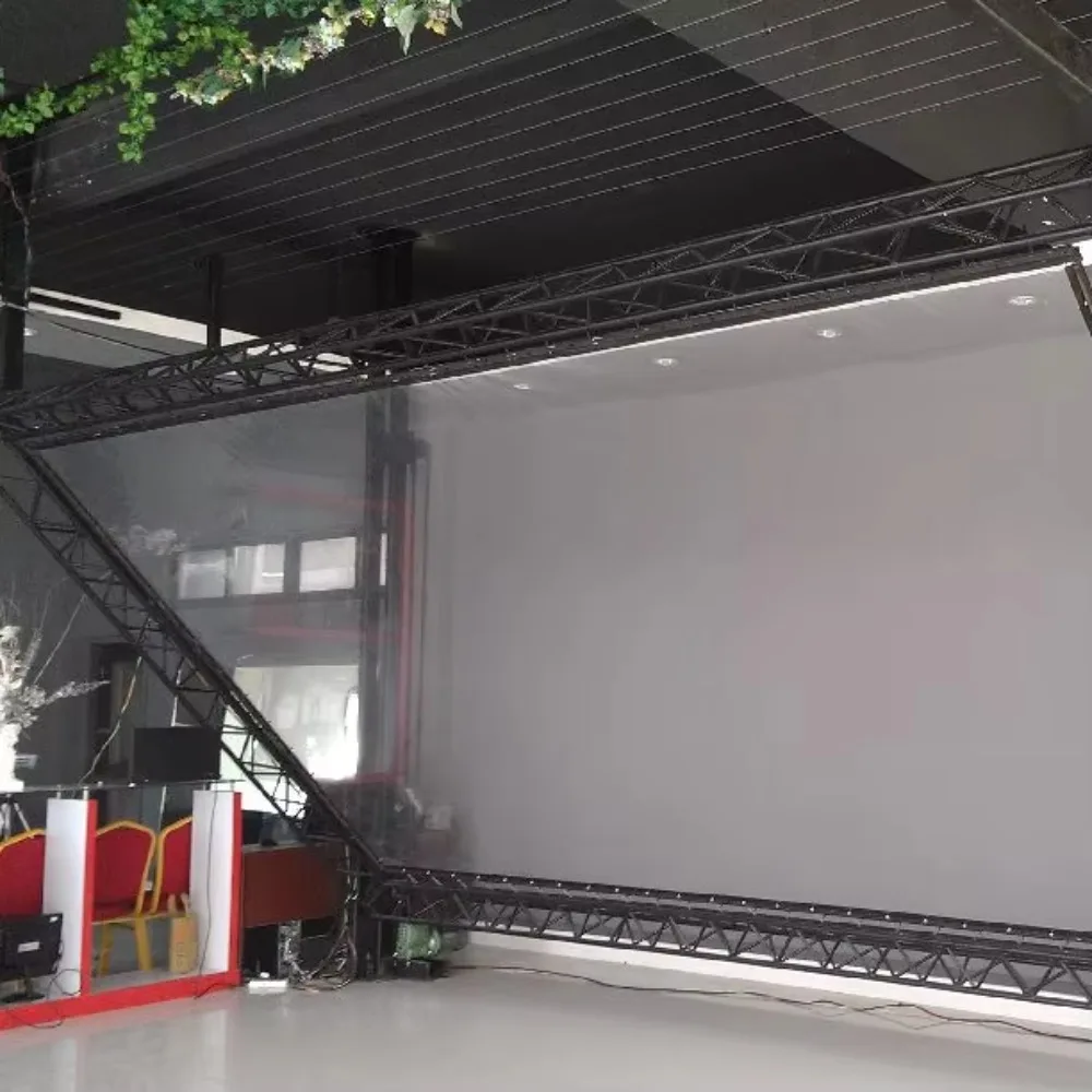 NEW 3D Reflective Transparent Holography  Stage Flim,45-Degree Holographic Screen Foil for Museum Exhibit