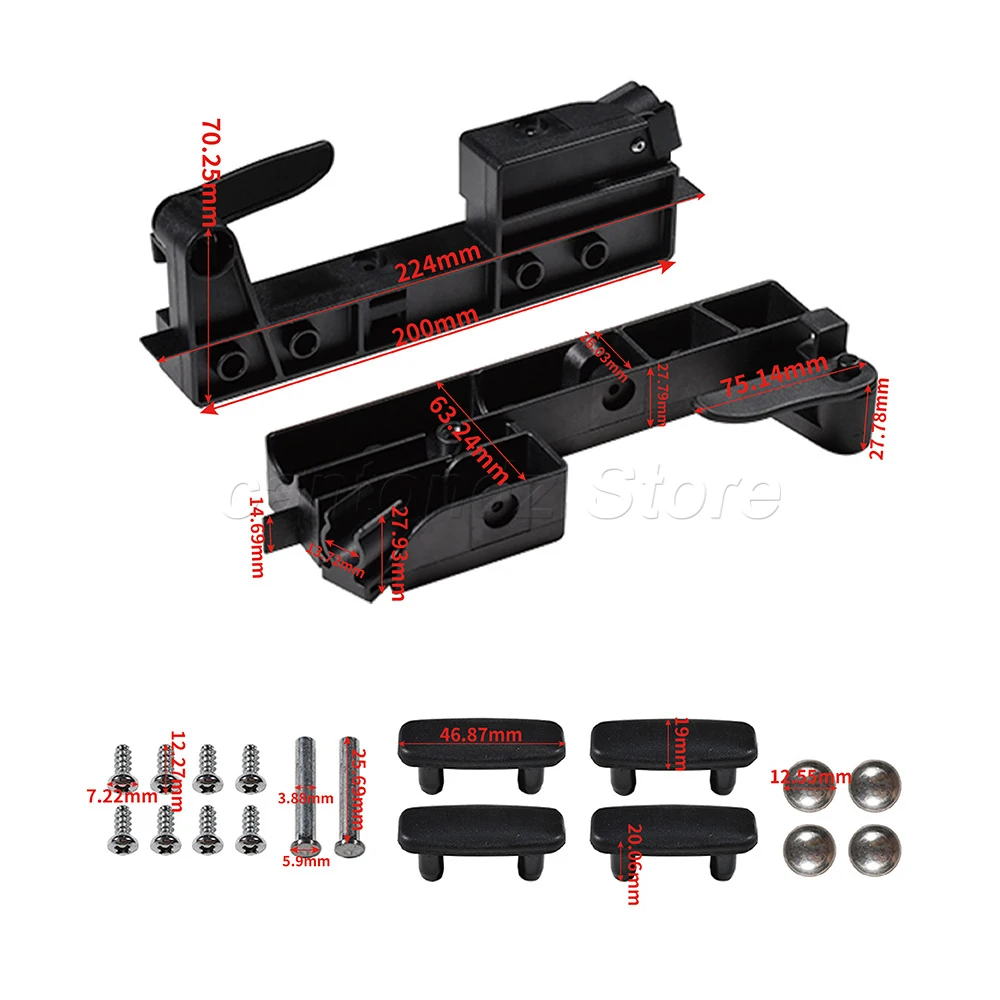 570e35 2pcs Dometic Heki Rooflight Lift Locking Handles Caravan Motorhome Black 570E35