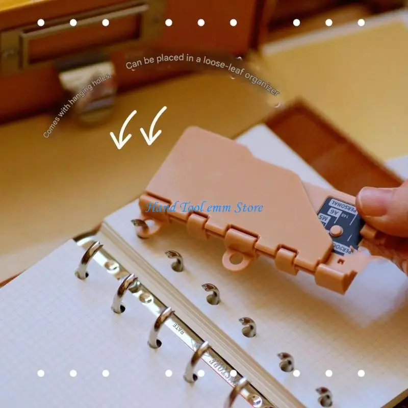 H37F High Precisions Hole Punches For A7 Size Paper Consistent For File Organization