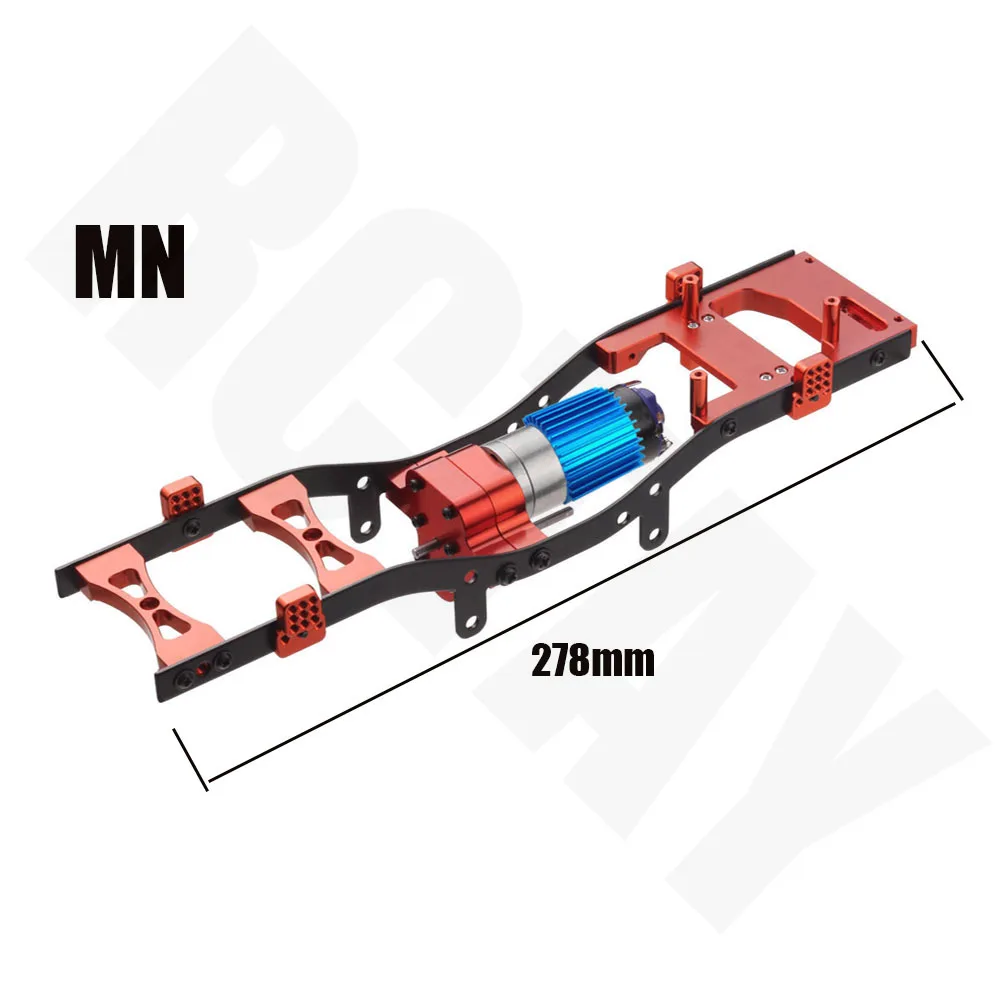 Remote Control Car Metal Body Frame Chassis Kit Is Suitable for WPL C14 C24 MN D90 99s Truck Wheelbase Assembly Shell Frame