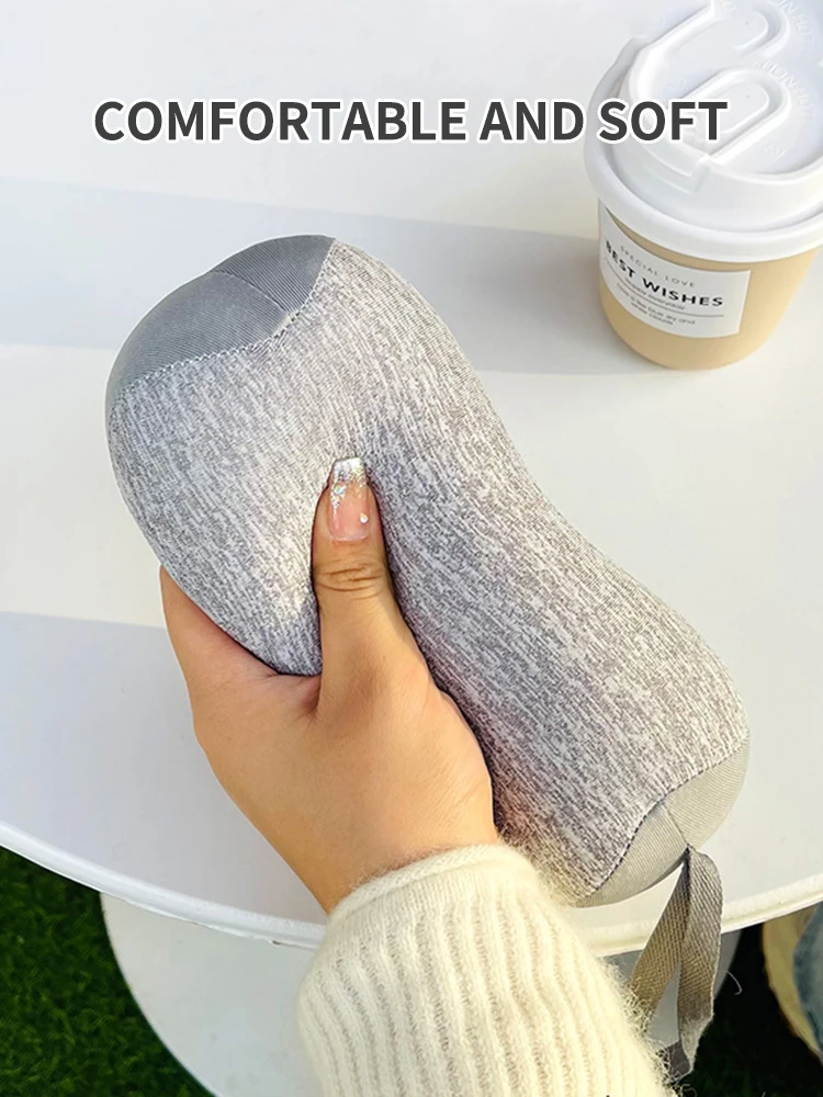 Mini-Nackenkissen, tragbares U-förmiges Kissen, für Erwachsene, Reisen, Rücken, Schlafen, Nackenkissen, Bürokissen, unterstützendes Nacken-Schlafkissen – Detail 1