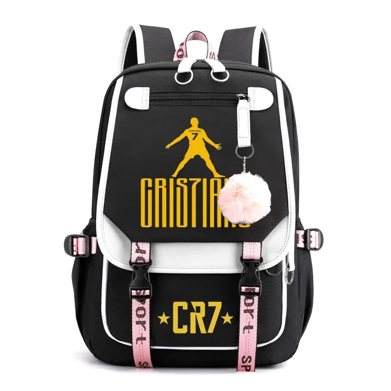 Ronaldo casual backpack teenage student school bag girls bag outdoor travel bag girls bag