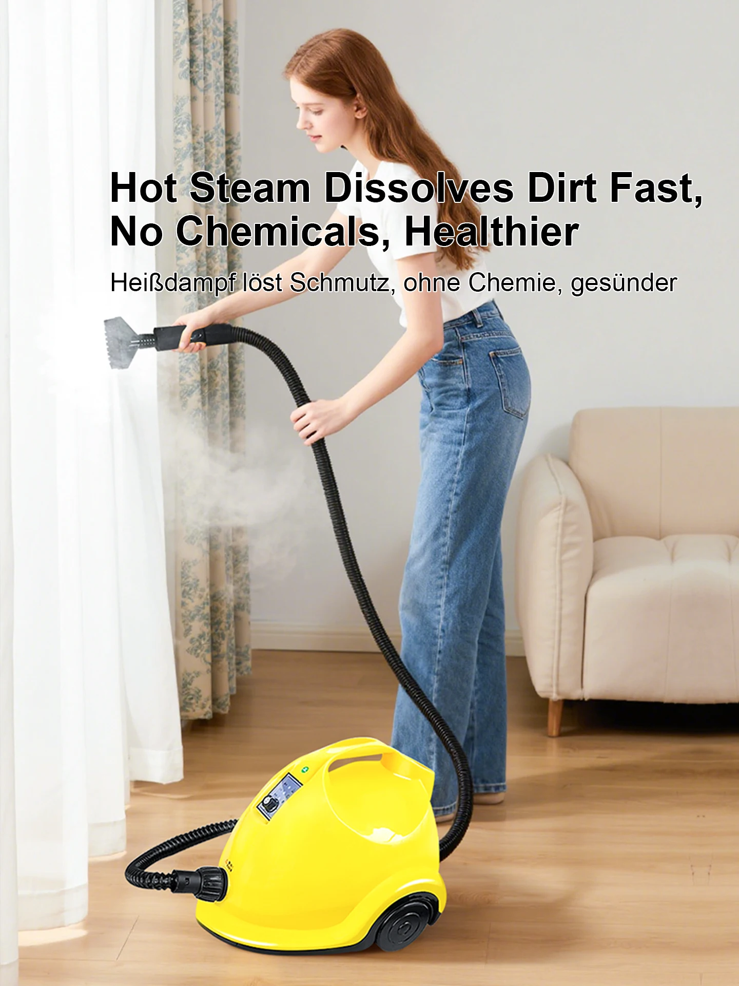 Professional Instant Steam Cleaner Continuous High Temperature Sterilization Air Conditioner Kitchen Car Industrial Grade Steam