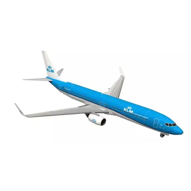 1:100 Boeing 737 Aircraft Dutch Aviation Paper Model DIY Handmade Origami Toy Airplane Model