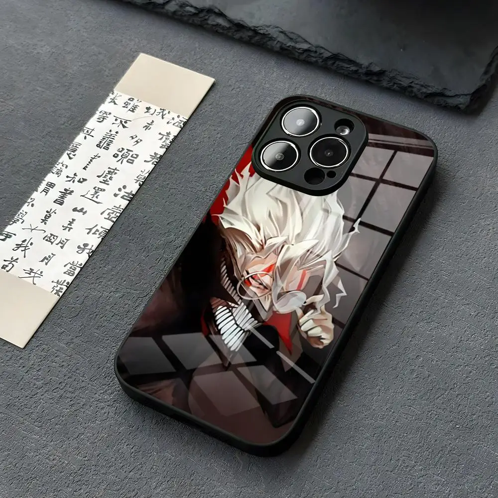 

D-Dandadan (11) четкий чехол для телефона для Iphone 16, 15, 13, 12, 14, 11 Pro Max Mini X Xr Xs 8 7 Puls 6, стеклянный чехол