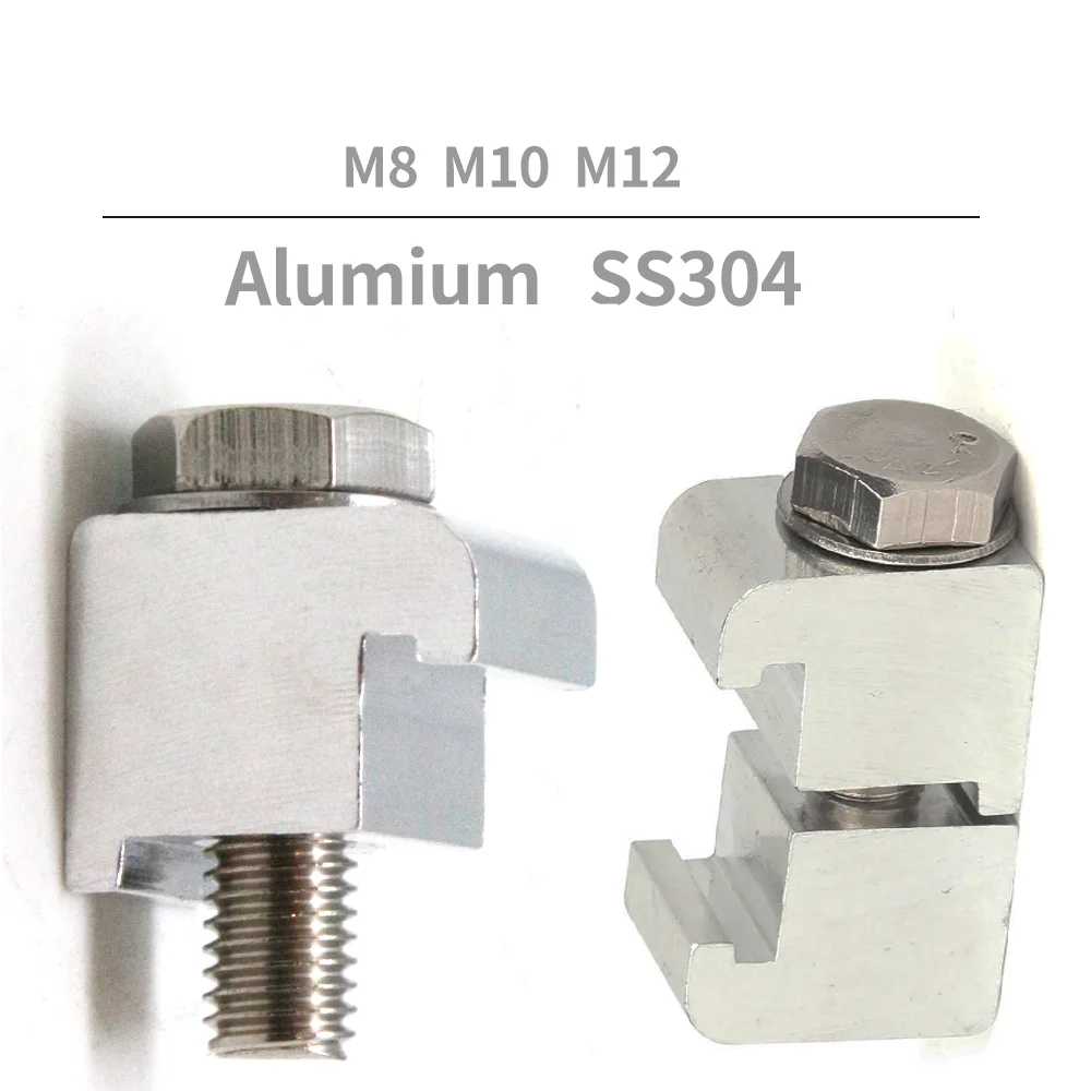 SS304 Stainless steel  ISO/MF Alumnium M8 M10 M12 Double Wall Clamp for Flanges C type Clamp vacuum flanges Unilateral bilateral