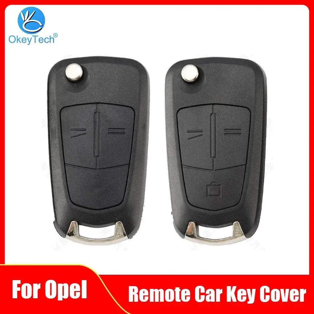 OkeyTech Flip Remote Folding Car Key Cover Fob Case Shell For Vauxhall Opel Astra H Corsa D Vectra C Zafira Astra Vectra Signum