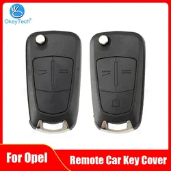 OkeyTech Flip Remote Folding Car Key Cover Fob Case Shell per Vauxhall Opel Astra H Corsa D Vectra C Zafira Astra Vectra Signum