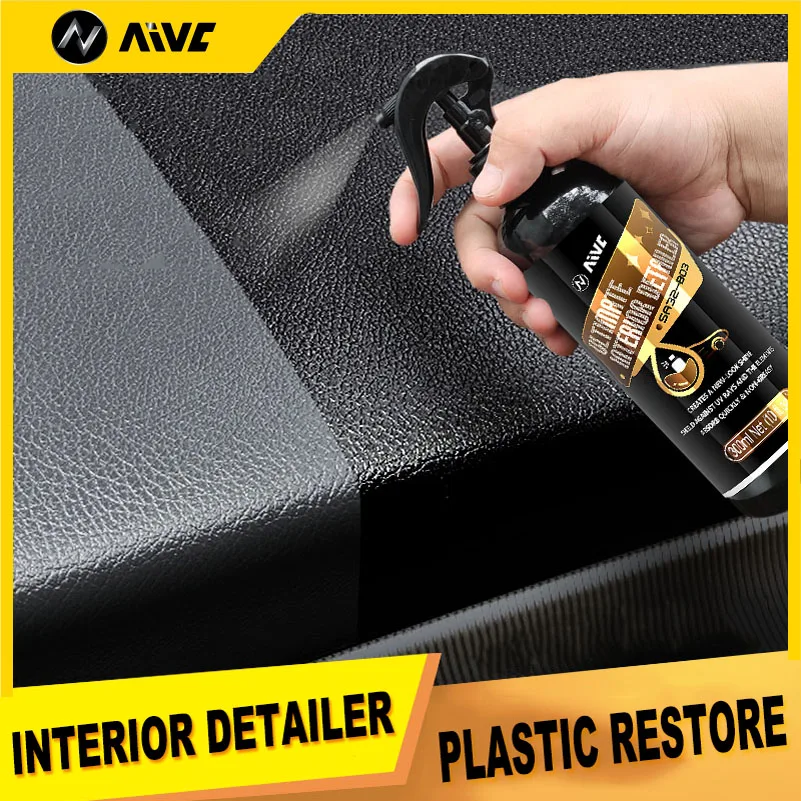 Plastic Restorer Coating Car Interior Detailer Back To Black Gloss Car Cleaning Products Auto Polish And Repair Renovator