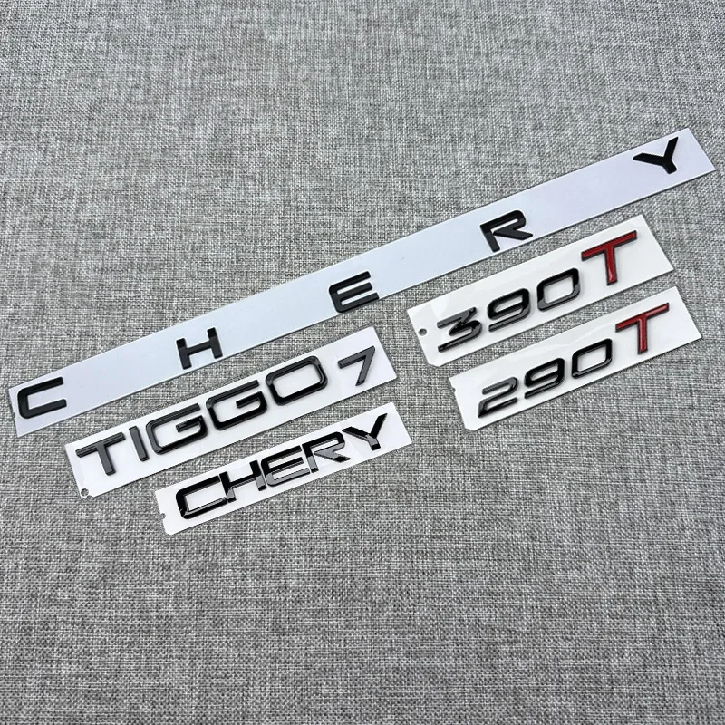 

Для Chery TIGGO7 PRO TIGGO7PROPLUS Этикетка с надписью на багажник Этикетка на багажник 290T 390T стандарт TIGGO 8 Алфавит Знак логотипа на заднюю дверь
