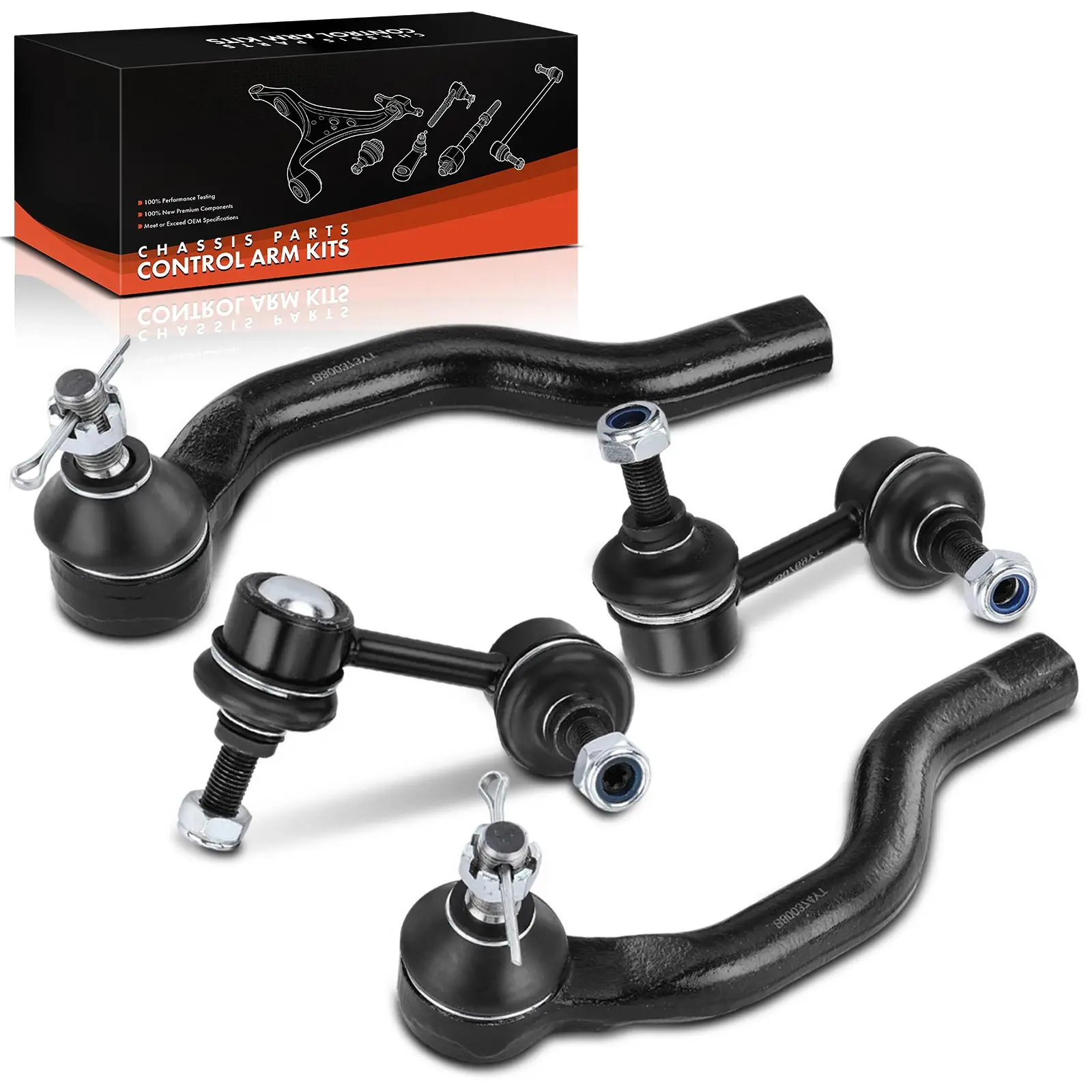 Frankberg 4-teilig Querlenker Satz Vorderachse Links Rechts außen für Honda Civic VIII Stufenheck FA FD 2005-2012 ES800373