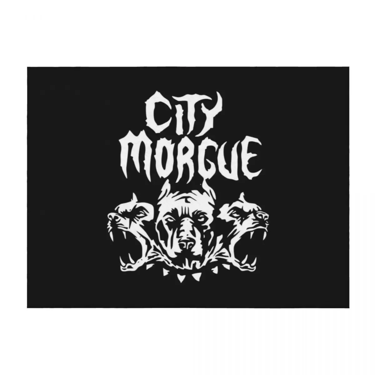 

City Morgue Cerberus Throw Blanket Hair Beach Large Sofa Throw Blankets