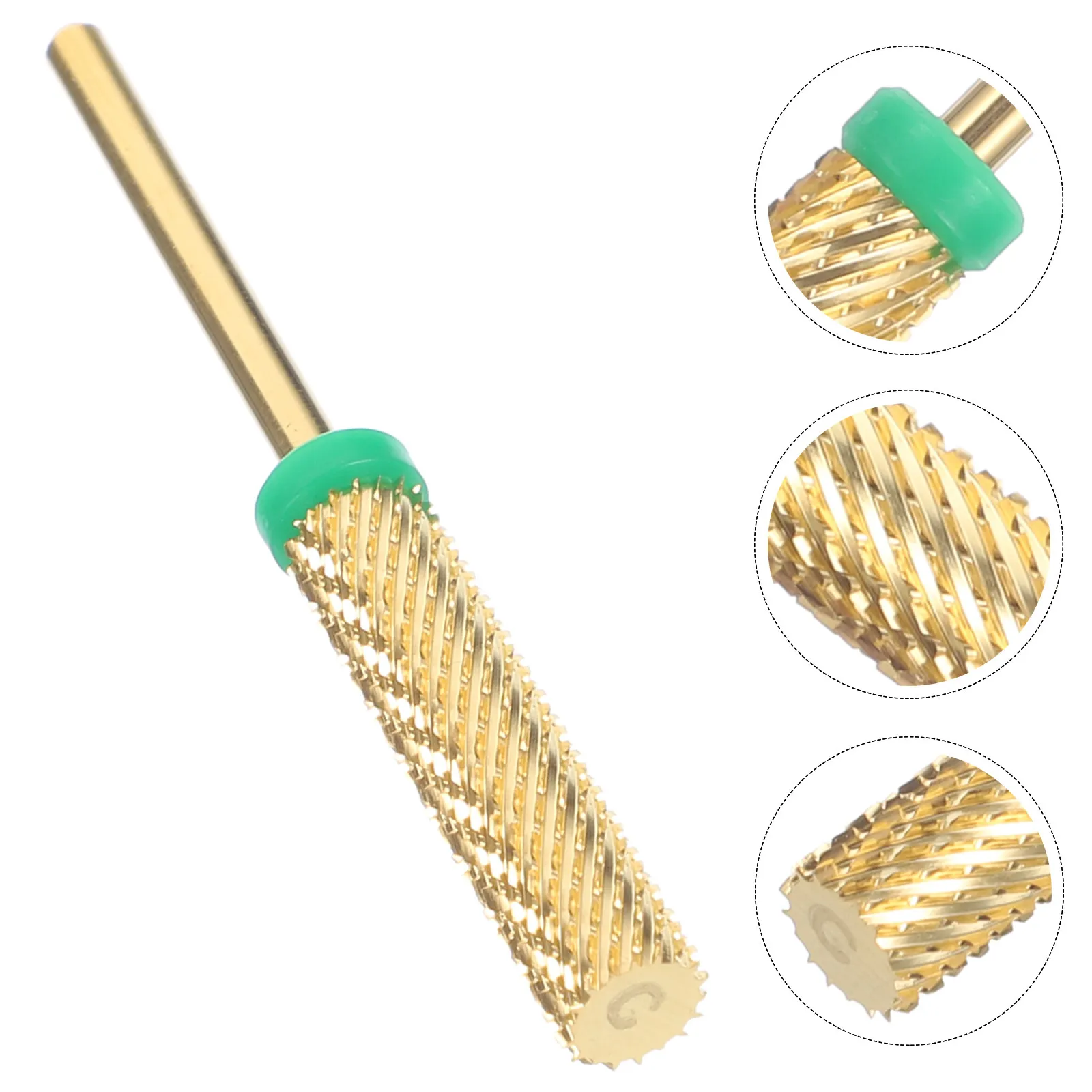 

Super Long Tungsten Steel Nail Drill Bit Sturdy Durable Manicure Grinding Head Practical Nail Art Tool for Salon Home Use