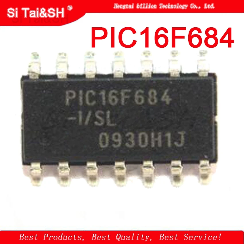 2pcs/lot PIC16F684-I / SL PIC16F684 single-p SMT SOP-14 new original