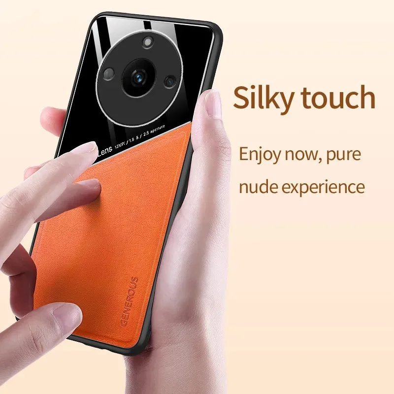 Leather Texture Case For Realme 11 5G Realme 11 Pro Plus 10 9 9i Cover With Car Magnetic Coque Fundas Capa - view 5
