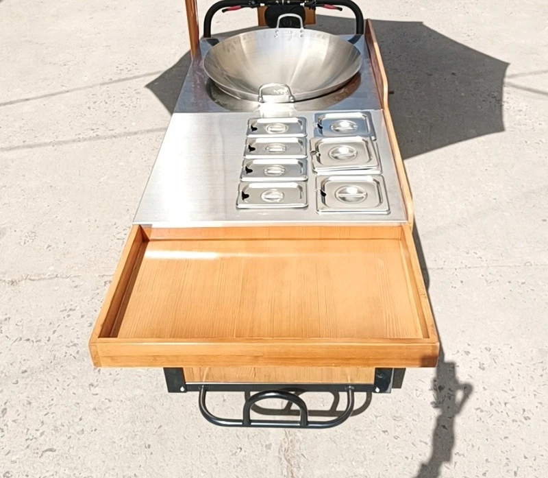 

Multifunctional mobile snack car night market stall dessert food car upside down donkey tricycle