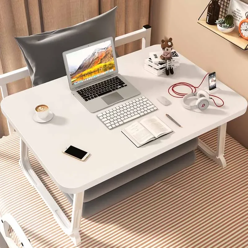 Minimalist Home Office Desk Ergonomic Modern Portable Foldable Table Bed Corner White Organizadores De Escritorio Library
