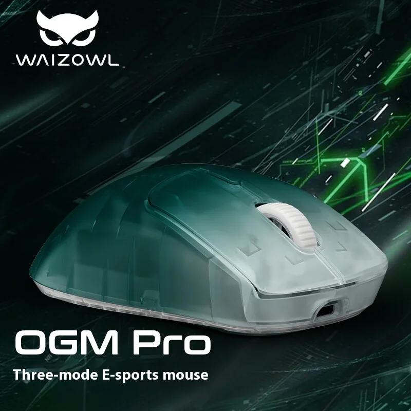 WAIZOWL OGM Pro Mouse 3Mode USB/2.4G/Bluetooth Wireless Mouse 26000DPI 68g Lightweight Mice Customized Gaming Mice For Win Mac