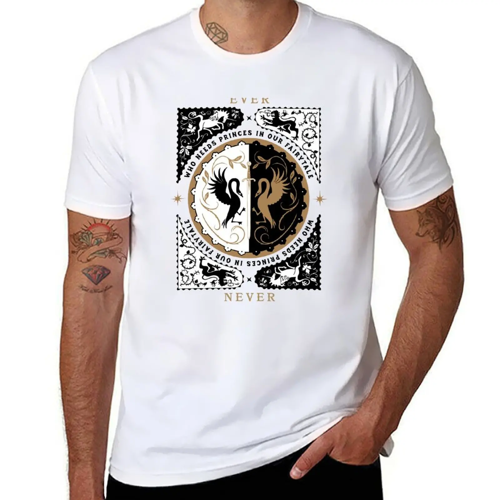 

The School for Good and Evil Who Needs Princes Ever & Nevers Logo T-Shirt graphic t shirts for man T-Shirt