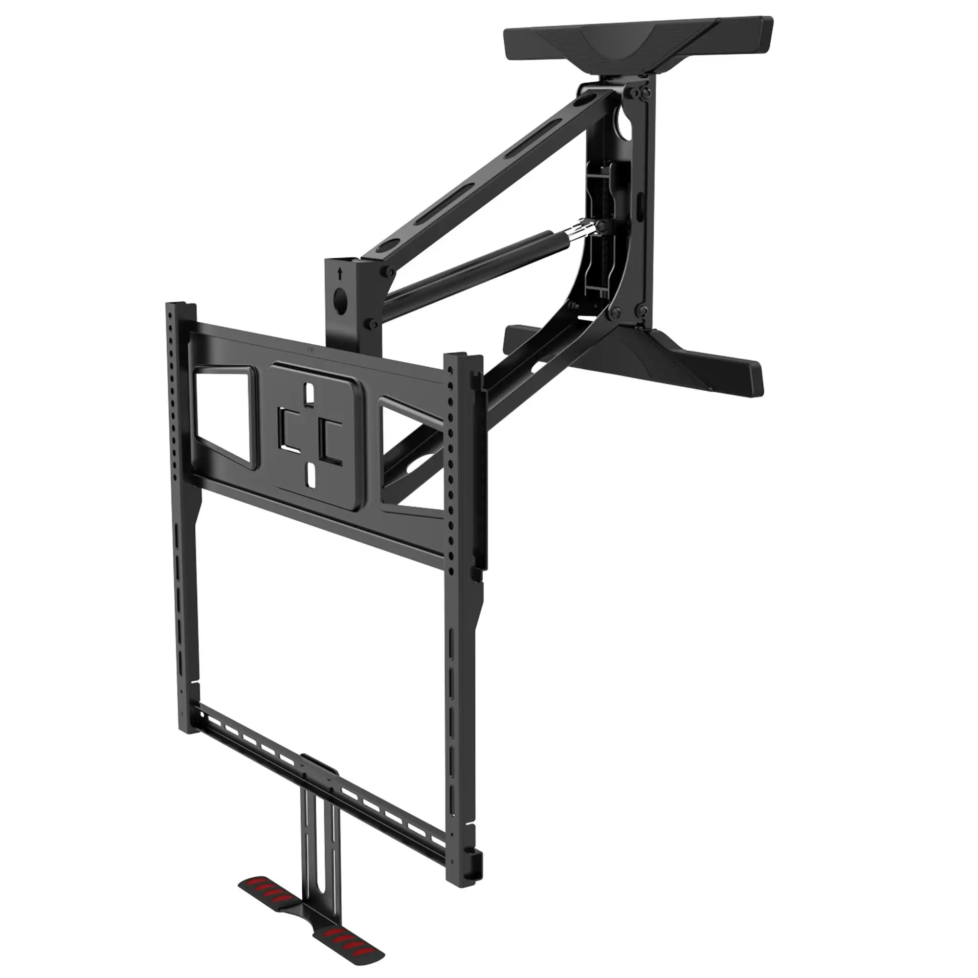 Hot Sale Retractable Gas Spring Pull Down Fireplace Tv Wall Mount for 71lbs 32-63 Inches