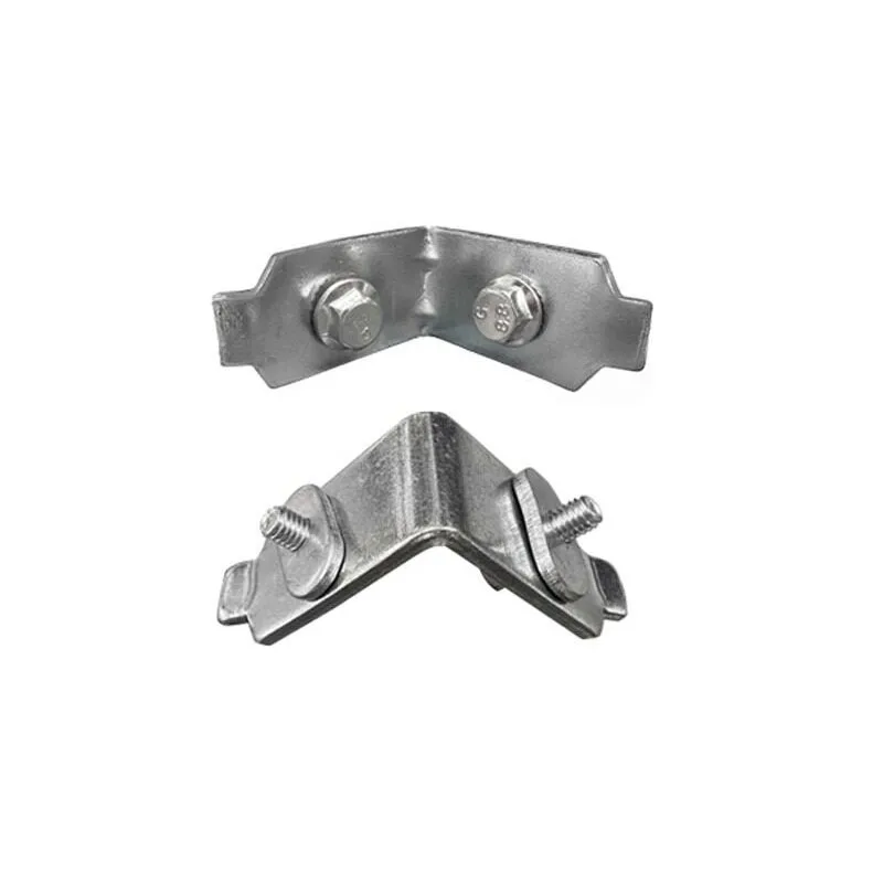 Double Hole Corner Piece Aluminum Alloy Cable Rack Right Angle Code 4C Aluminum Profile Connector 90 Corner Piece Galvanized