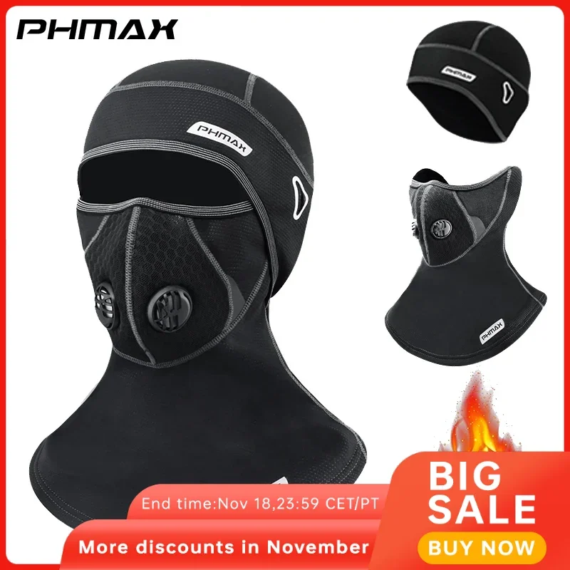 PHMAX Ski Mask Winter Fleece Thermal Face Mask Cover Men Women Warmer Windproof Breathable Cold Weather Gear Ski Skating Hat