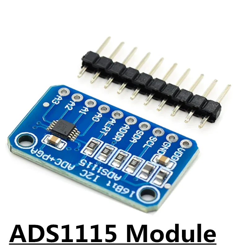 1PCS New 16 Bit I2C ADS1115 ADS1015 Module ADC 4 channel with Pro Gain Amplifier 2.0V to 5.5V for Arduino RPi