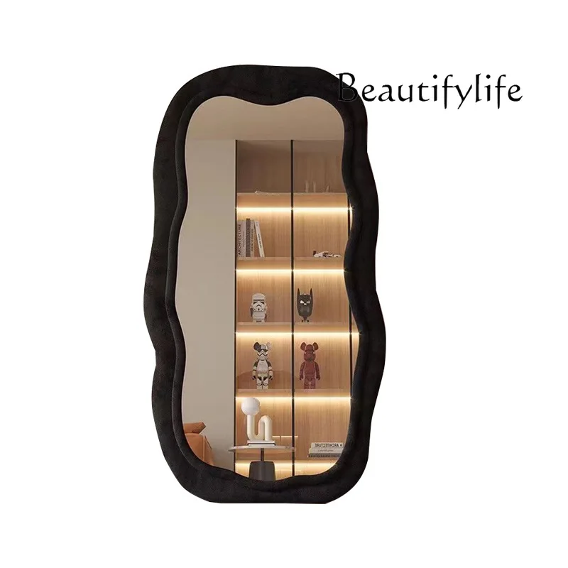 American girls bedroom living room floor-to-ceiling waves full body soft bag clouds full body dressing fitting mirror