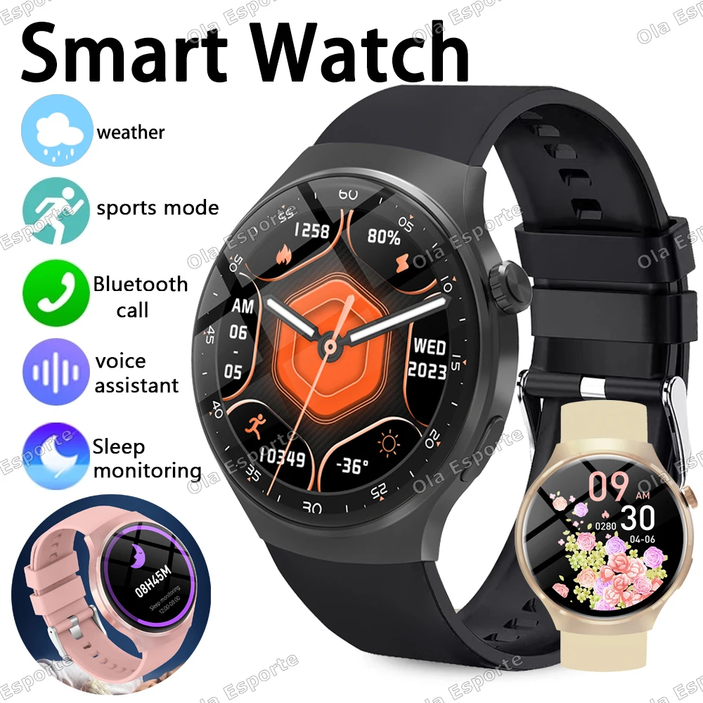 

Новые Смарт-часы 2025 для мужчин и женщин HD AMOLED-экран монитор здоровья Bluetooth вызов IP68 водонепроницаемые мужские умные часы для праздничных подарков