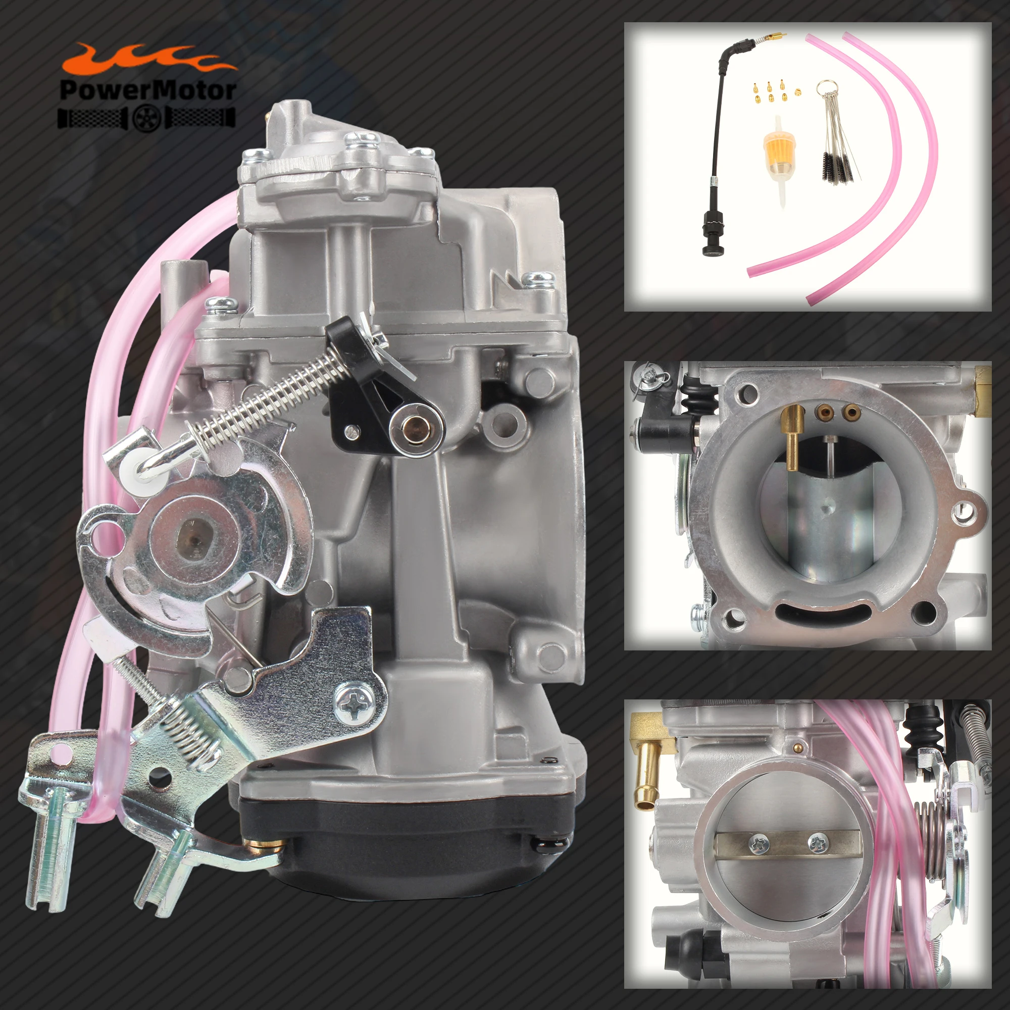 

CV40 40mm Motorcycle Carburetor Set Metal Material Carburetor For Harley Davidson Sportster Road King Super Glide DirtBike Parts