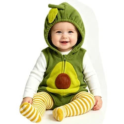 Umorden Infant Toddler Avocado Costume for Baby Girls Boys Hooded Romper Legging 2pcs Set Outfit 6M 12M 18M Halloween Purim