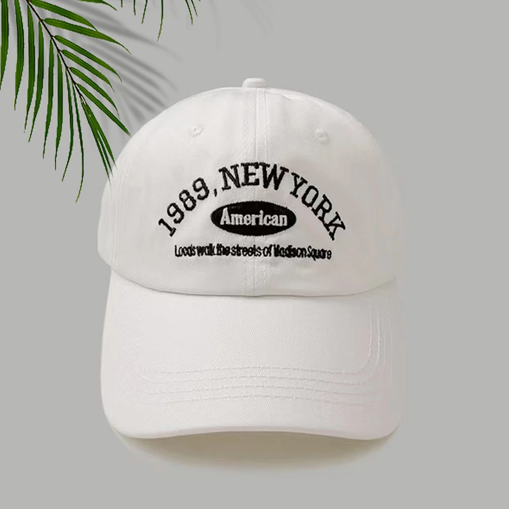 Retro Fashion "1989" Embroidered Baseball Cap For Men and Women Adjustable Lightweight Casual Outdoor Sport Sun Protection Cap image 4