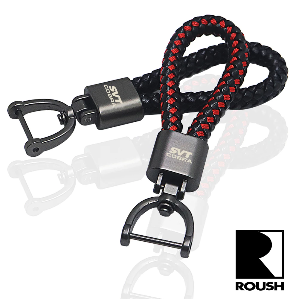 Pour ford Roush svt asil ra publicité ang F-150 f150 f250 f350 v8 Heavy tor voiture cuir porte-clés accessoires de voiture