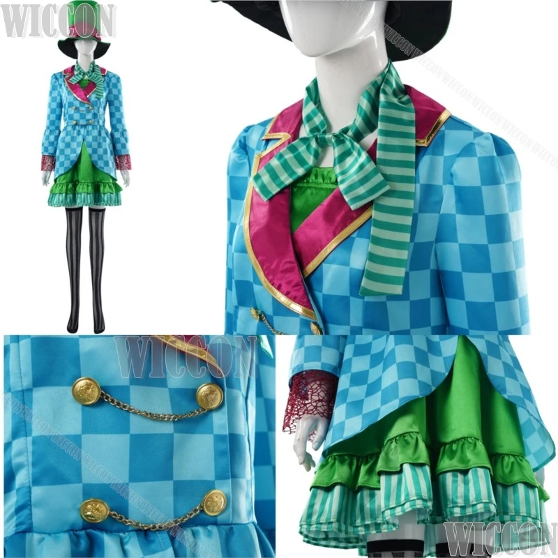 

Adventure clothing Full Set including Green hat Blue Coat and clothes Cosplay Man Woman Dress HalloweenRoleplay Navidad Carnaval
