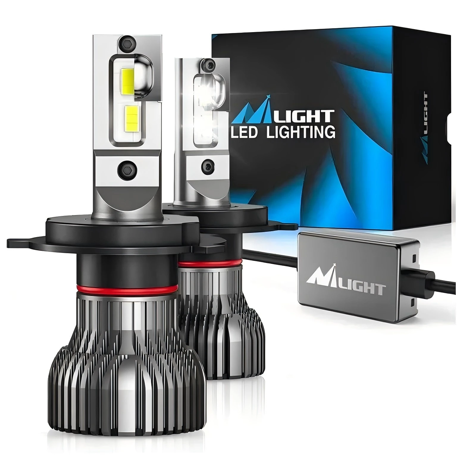 Nilight 2PCS H4 9003 HB2 LED Headlight Bulb Hi/Lo Beam For Toyota Ford Honda Jeep Harley Motorcycle Canbus Error Free Plug &Play