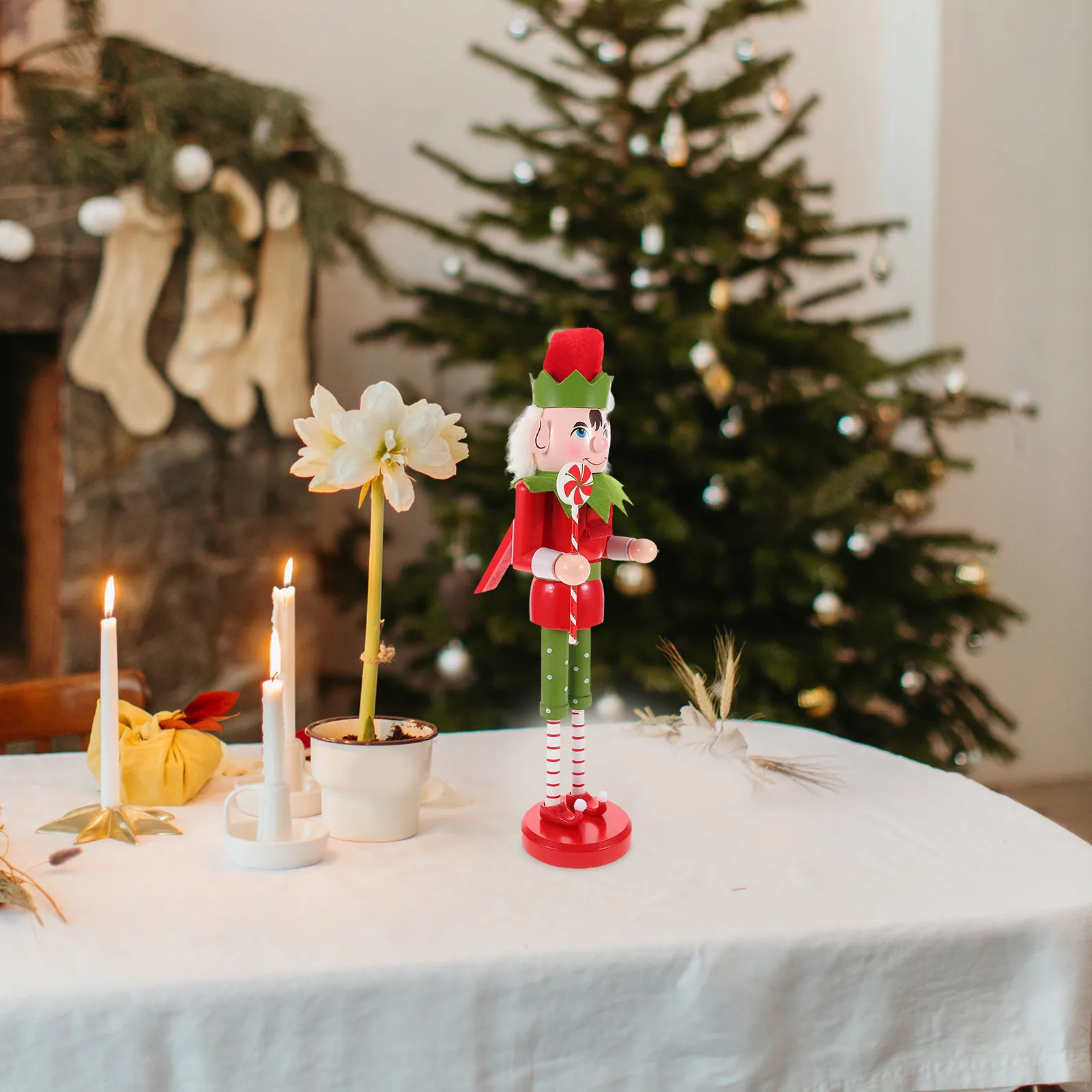 

Christmas Nutcracker Decor Desktop Wooden Craft Xmas Ornament Home Office Gift Xmas Wood Nutcrackers Christmas Nutcrackers