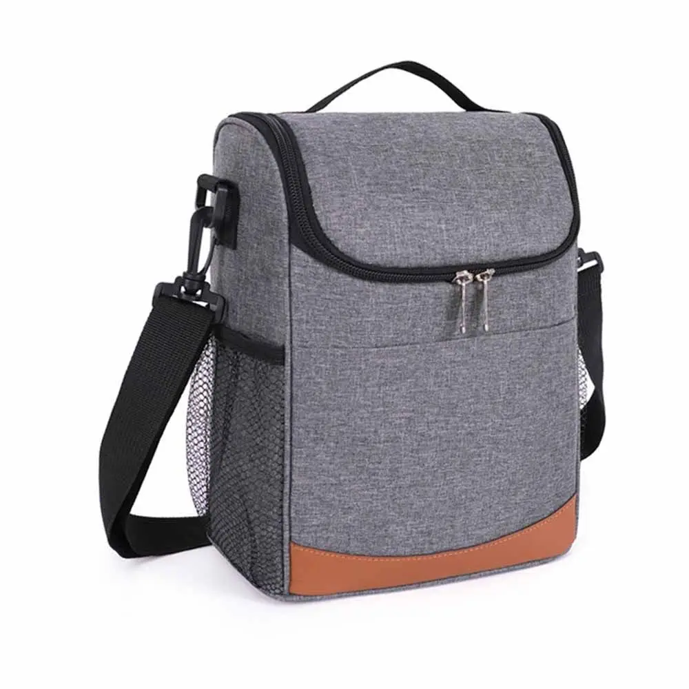 Large Capacity Insulated Cooler Bags Portable Waterproof Lunch Food Thermal Box with Handle Removable Strap Ice Fridge Bag