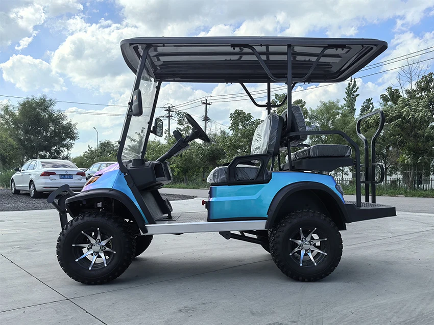 Carrello da golf elettrico Mini Club Car per auto da golf economica Baterii 120ah 72v