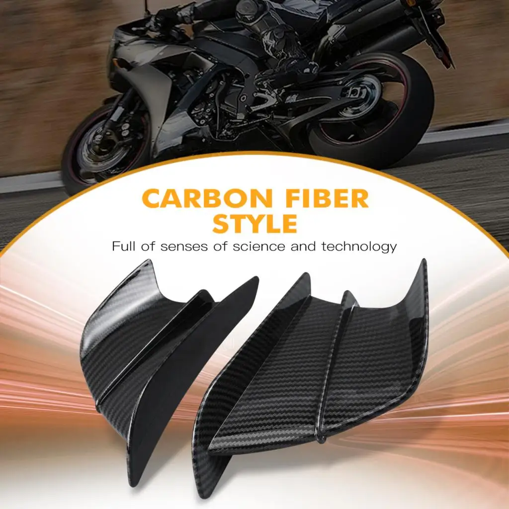 Motorcycle Fairing Side Wing Spoiler Winglet for Kawasaki Ninja 250R 300 400 600R 650 650R 1000 1000R ZX-6R ZX-10R ZX-12R ZX-14R