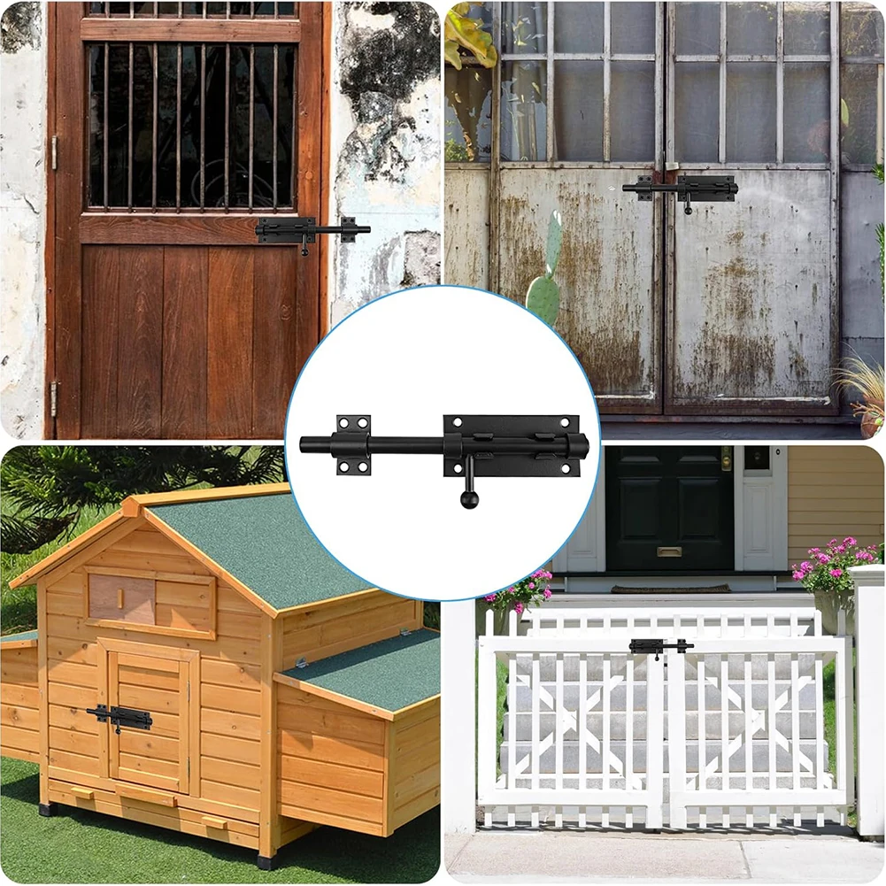 Garden Gate Security 200x40mm Door Latch Customizable Door Latch Lock Gate Latch Security Latch Fits Various Doors