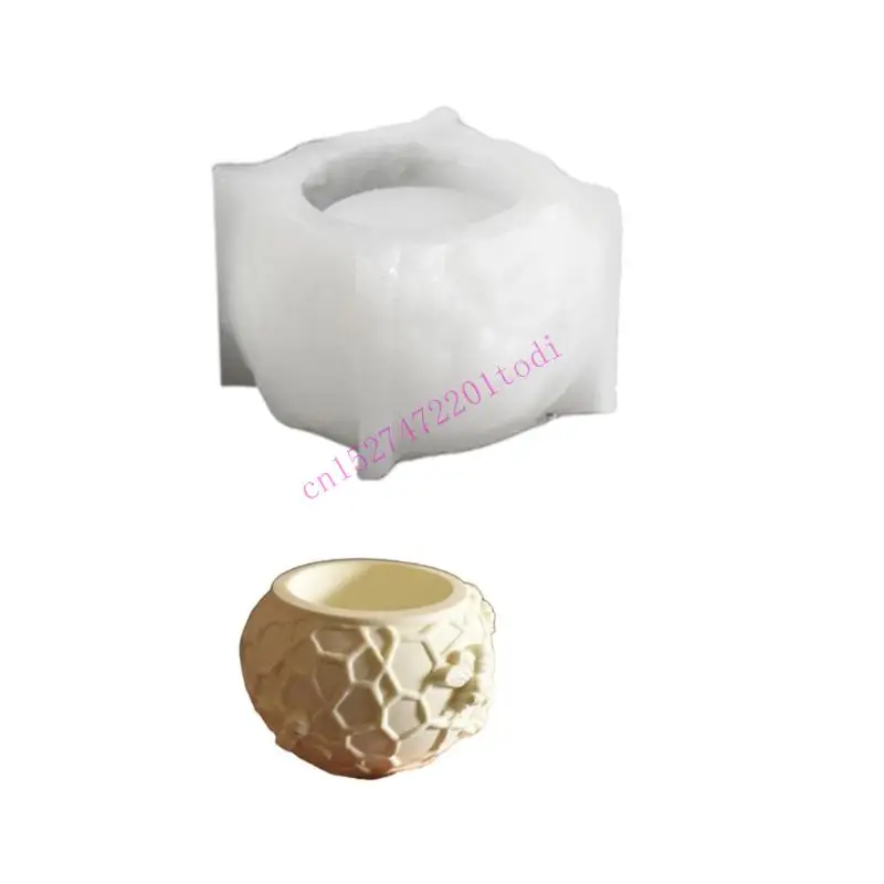 M76B Handmade Cup Mold Storage Box Mold Honeycomb Theme Jewelry Making Tool