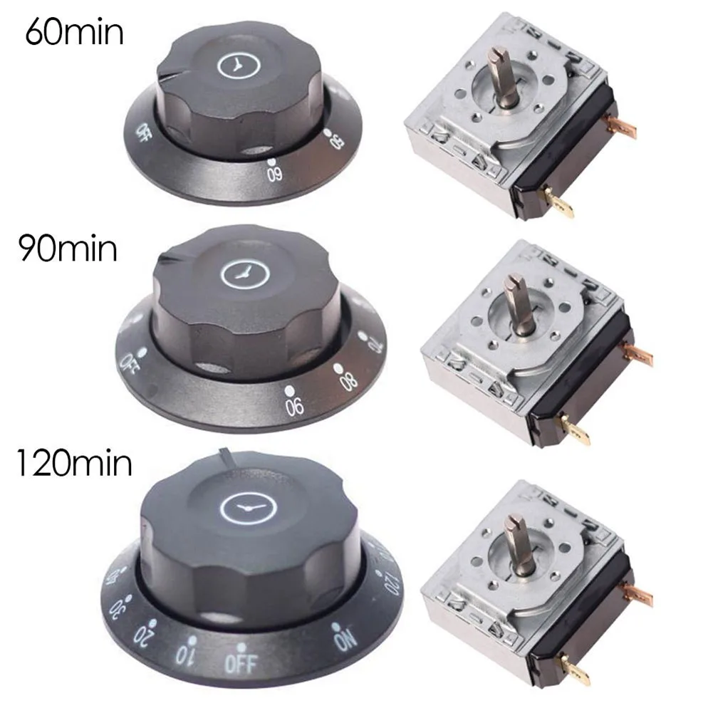 1pc 30/60/90/120 Min Timer Switch Microwave Oven Rice Cooker Timer Switch With Bell Household Appliances Time Controller - view 6