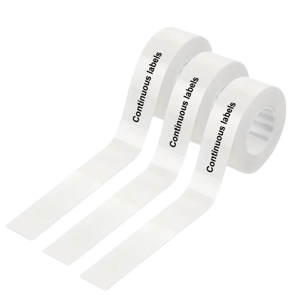 Papier d'étiquettes continu 15mm x 4m, 3 pièces, adapté à l'imprimante P12 P15 Phomemo D30 Q30, autocollant thermique auto-adhésif étanche