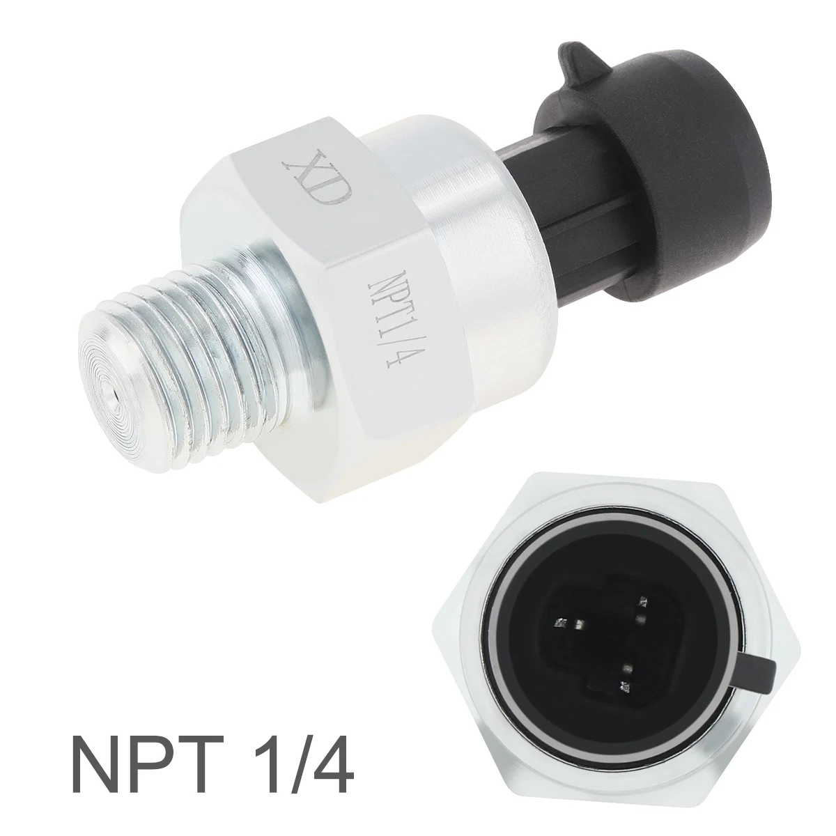 

1/4 1/8 '' NPT M14 M18x1.5 Thread Pressure Transducer Sender Sensor Stainless Steel for Oil Fuel Diesel- Gas Water Air Pressure