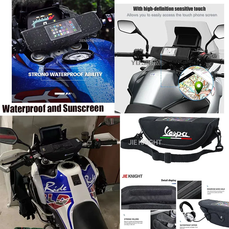 

vaspe Motorcycle accessory Waterproof And Dustproof Handlebar Storage Bag navigation bag