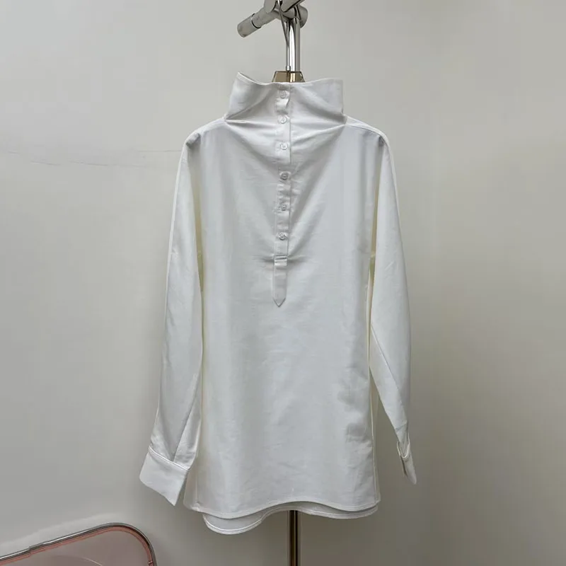 

Women's Half-Open Collar Shirt, Casual Commuter Top, High-Quality Versatile Jacket, 2026 Spring New Arrival, Y2K Style