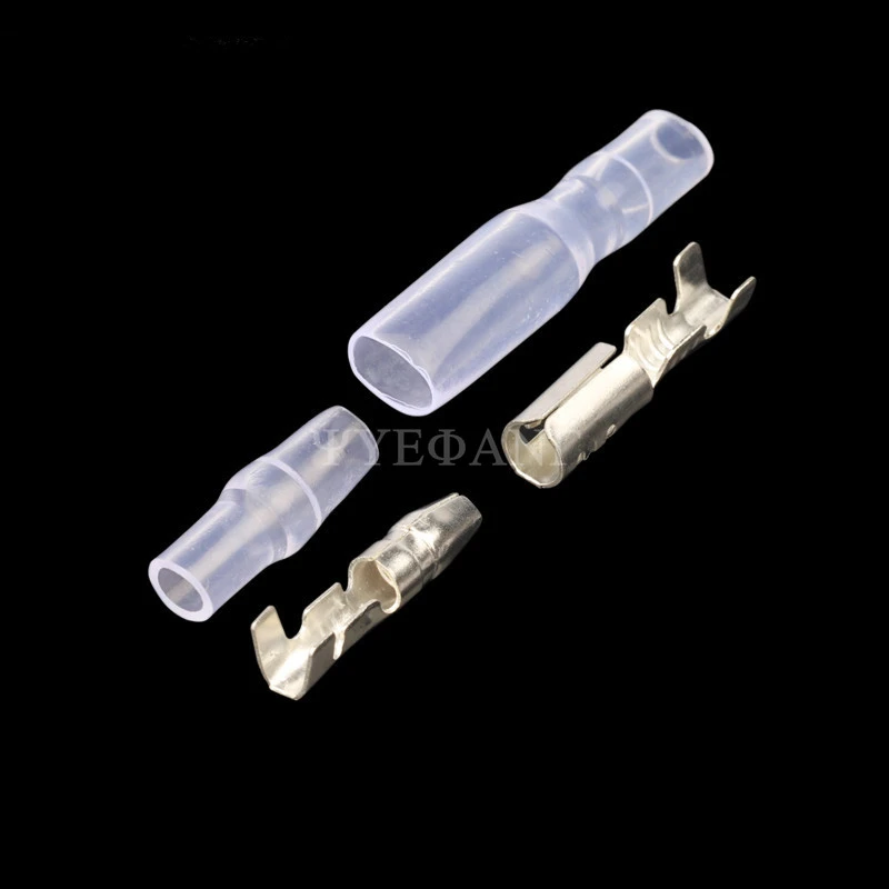 10set Car Auto Motorcycle Bullet Terminals 3.5mm Male Female Wire Bullet Crimp Connectors Terminal with Insulation Sheath