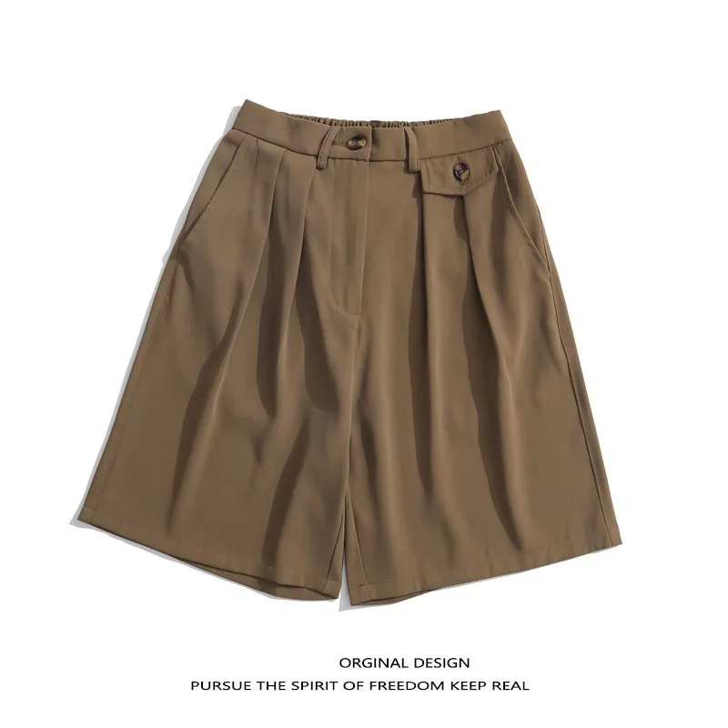 

Мужские летние повседневные брюки в японском ретро-стиле, из ледяного шелка, быстросохнущие, свободного кроя, прямые, молодежные, модные, для осени